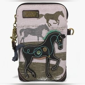 Chala Handbags Safari Cellphone Handbag (Horse) Wallet Missing Strap